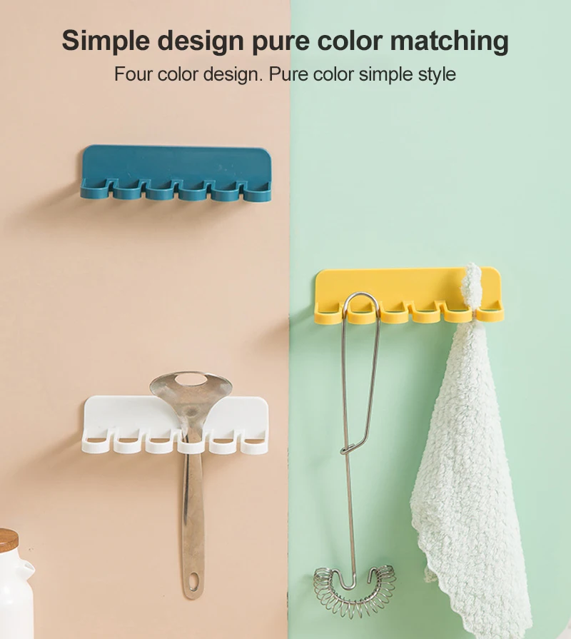 Wall Seamless Hole-free Rack Kitchen Rag Hook Bathroom Rack Hanger Multi-Purpose Household Hook Viscose Wall Hanging Hooks
Wall Seamless Hole-free Rack Kitchen Rag Hook Bathroom Rack Hanger Multi-Purpose Household Hook Viscose Wall Hanging Hooks