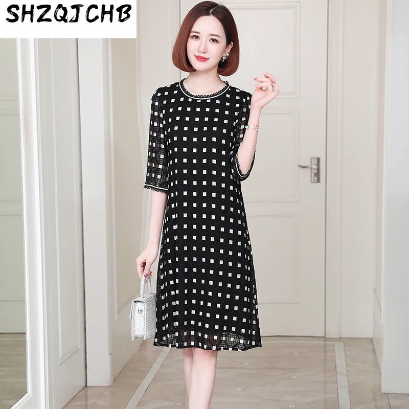 SHZQ Embroidered Silk Dress Women's High-end Silk Embroidered Mulberry Silk Skirt Summer
SHZQ Embroidered Silk Dress Women's High-end Silk Embroidered Mulberry Silk Skirt Summer