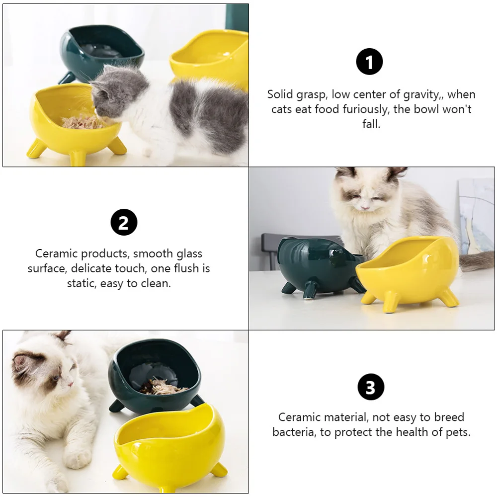 1 Set Dog Feeder Bowl Pet Feeding Cat Eating | Дом и сад