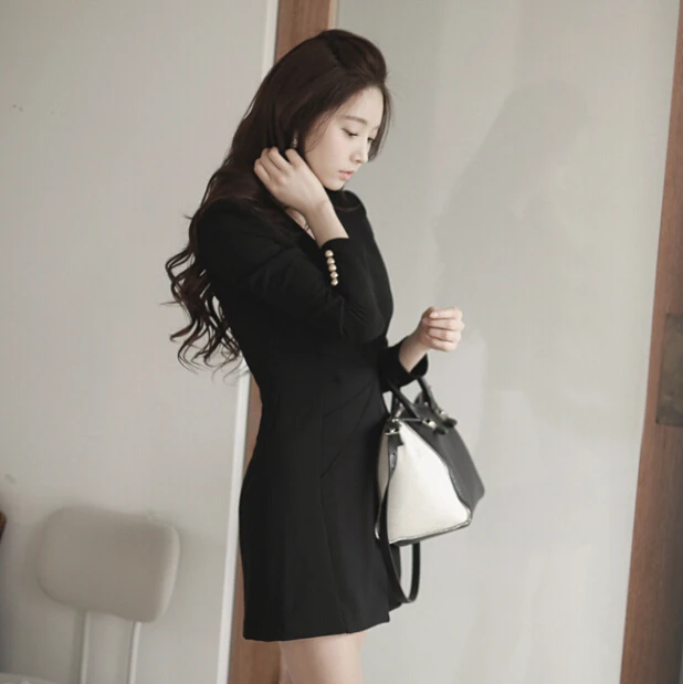 2020 Spring Summer Women Dress Full Slim Long Sleeve Solid Thin Waist Mini Dresses White Black Dress
2020 Spring Summer Women Dress Full Slim Long Sleeve Solid Thin Waist Mini Dresses White Black Dress