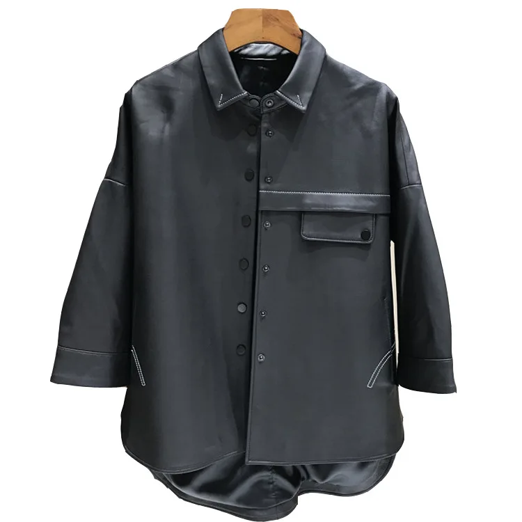 Sheepskin Genuine Leather Clothes Women's Short Style Casual Handsome Leather Jacket
Sheepskin Genuine Leather Clothes Women's Short Style Casual Handsome Leather Jacket