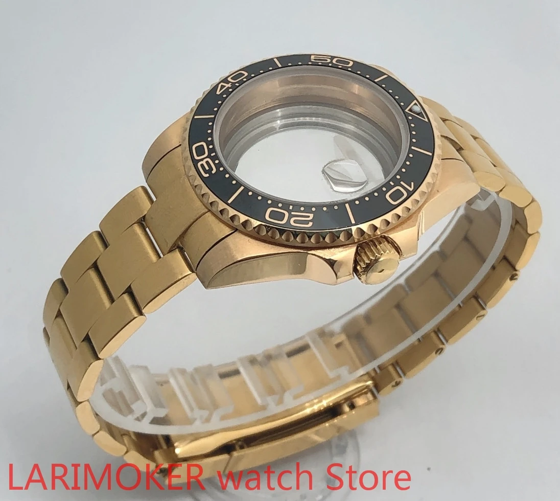 Transparent back cover 904L stainless steel gold strap bracelet with 40mm sapphire glass ETA NH36 MH35 gold case bezel yellow
Transparent back cover 904L stainless steel gold strap bracelet with 40mm sapphire glass ETA NH36 MH35 gold case bezel yellow
