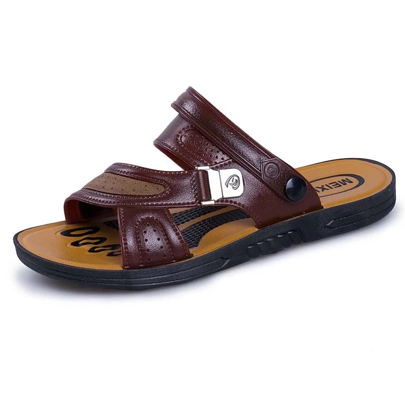 Classic Men's Sandals Summer Rome Male Beach Sandals Leather Soft Comfortable Male Outdoor Beach Slippers Slip-On Man Sandals
Classic Men's Sandals Summer Rome Male Beach Sandals Leather Soft Comfortable Male Outdoor Beach Slippers Slip-On Man Sandals