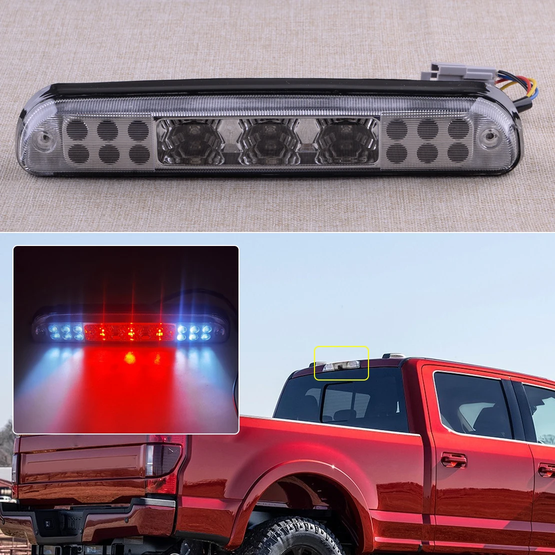 Clear Lens LED 3rd Additional Brake Cargo Light Fit for Ford F-250 F-350 F-450 F-550 Super Duty Ranger 1999-2011 YC3Z13A613BA
Clear Lens LED 3rd Additional Brake Cargo Light Fit for Ford F-250 F-350 F-450 F-550 Super Duty Ranger 1999-2011 YC3Z13A613BA
