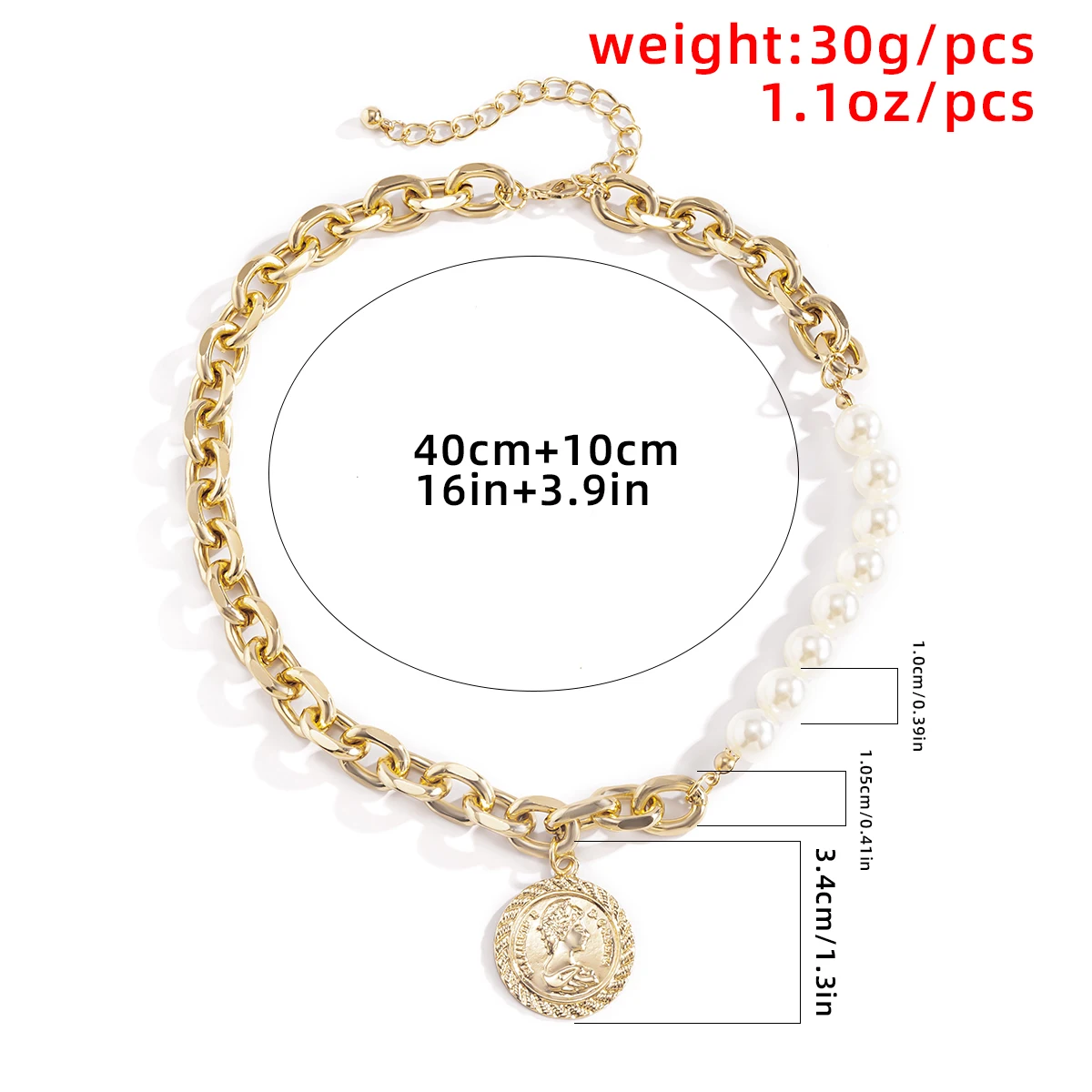Punk Geometric Coin Portrait Pendant Necklace For Women Aesthetic Indie Simulated pearls Chain Thick Necklaces Fashion Jewelry
Punk Geometric Coin Portrait Pendant Necklace For Women Aesthetic Indie Simulated pearls Chain Thick Necklaces Fashion Jewelry