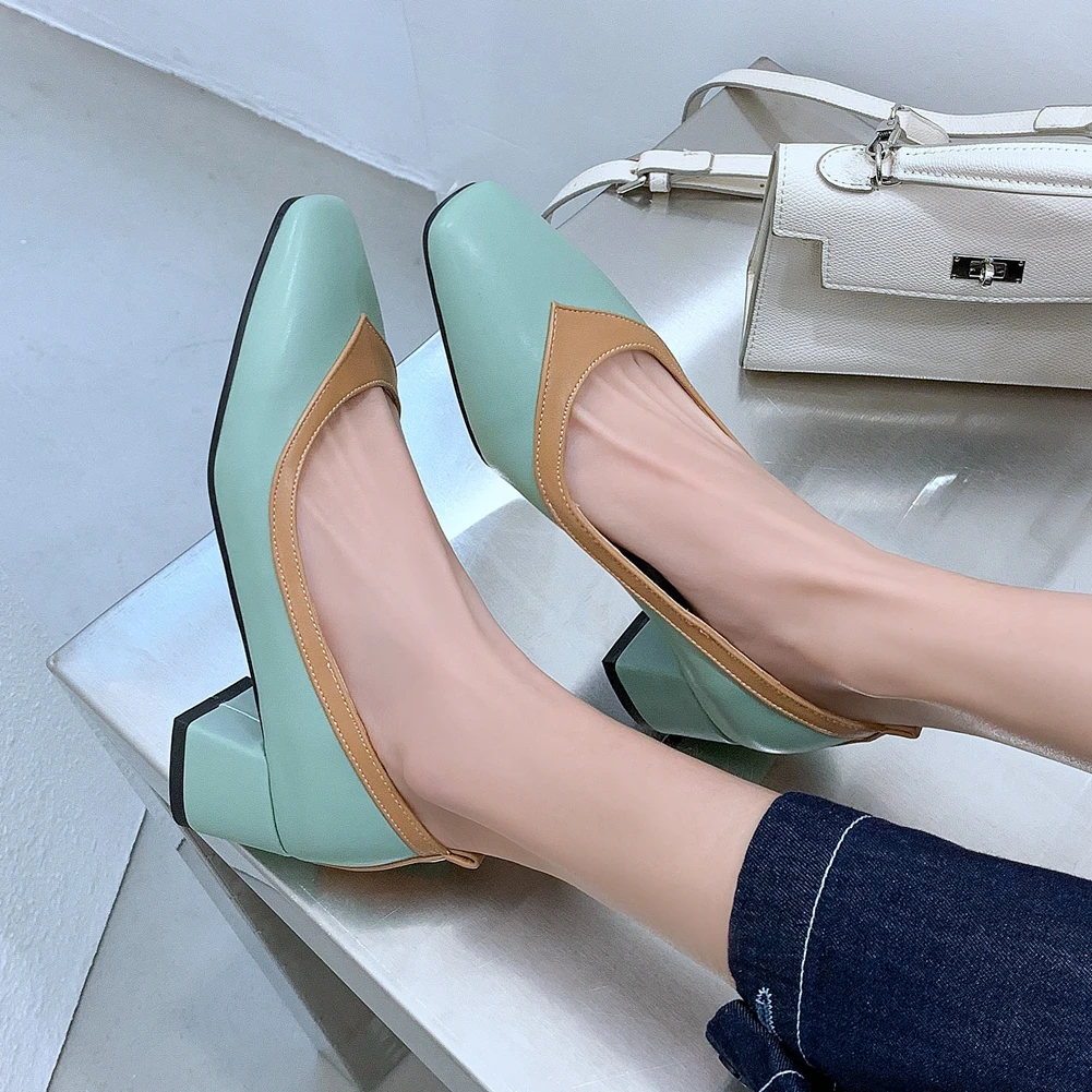 SaraIris Mixed Color Slip On Shallow Med Heel Pumps Women Concise Office Lady Casual Pumps Ladies Shoes
SaraIris Mixed Color Slip On Shallow Med Heel Pumps Women Concise Office Lady Casual Pumps Ladies Shoes