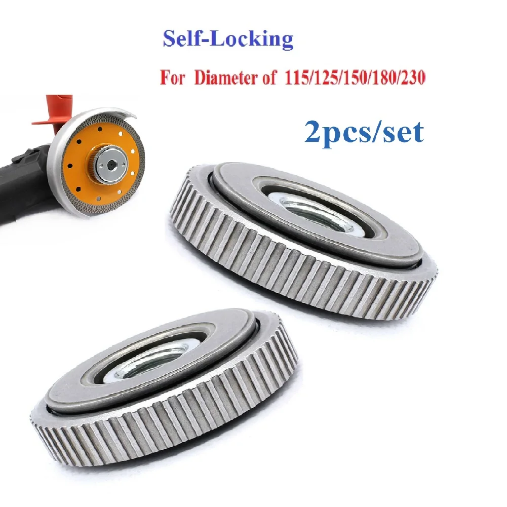 2 Pack M14 Angle Grinder M14 Thread Replacement Quick-release Nut Clamping Power Tools Grinders 2* Self-locking Pressure Plate
2 Pack M14 Angle Grinder M14 Thread Replacement Quick-release Nut Clamping Power Tools Grinders 2* Self-locking Pressure Plate