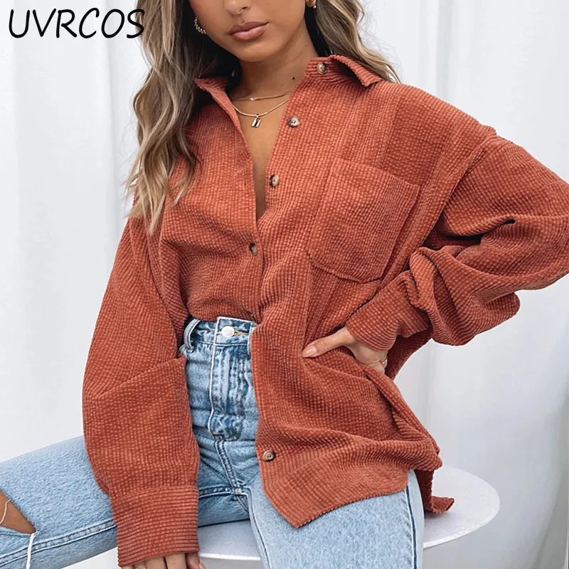 Casual Long Sleeve Turn-down Collar Solid Women's Shirts Cardigans Top Loose Disstressed Streetwear Button Up Shirt Blouses 2021
Casual Long Sleeve Turn-down Collar Solid Women's Shirts Cardigans Top Loose Disstressed Streetwear Button Up Shirt Blouses 2021