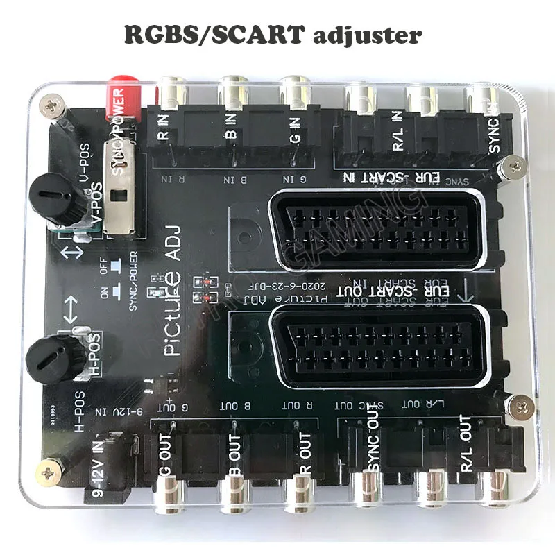 RGBS/SCART European standard picture position adjuster Adjustable screen conversion PCB with shell adjustable image position
RGBS/SCART European standard picture position adjuster Adjustable screen conversion PCB with shell adjustable image position