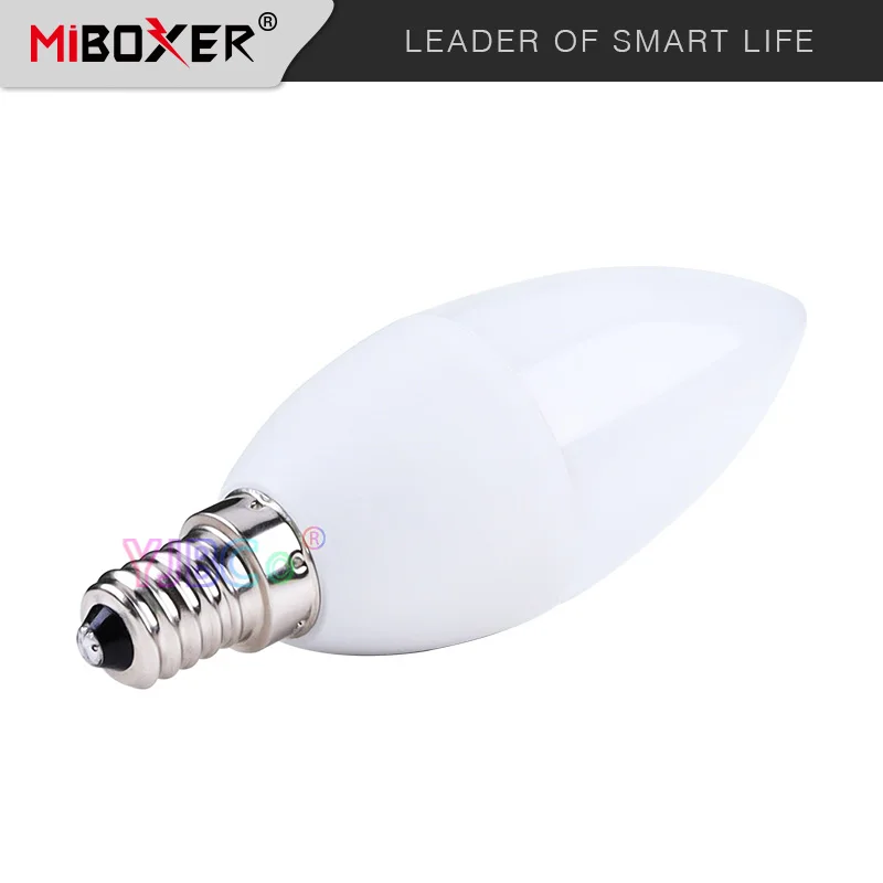 New Miboxer 4W E14 LED Candle Light RGB+CCT Spotlight FUT108 Bulb lamp for Bedroom room lighting
New Miboxer 4W E14 LED Candle Light RGB+CCT Spotlight FUT108 Bulb lamp for Bedroom room lighting