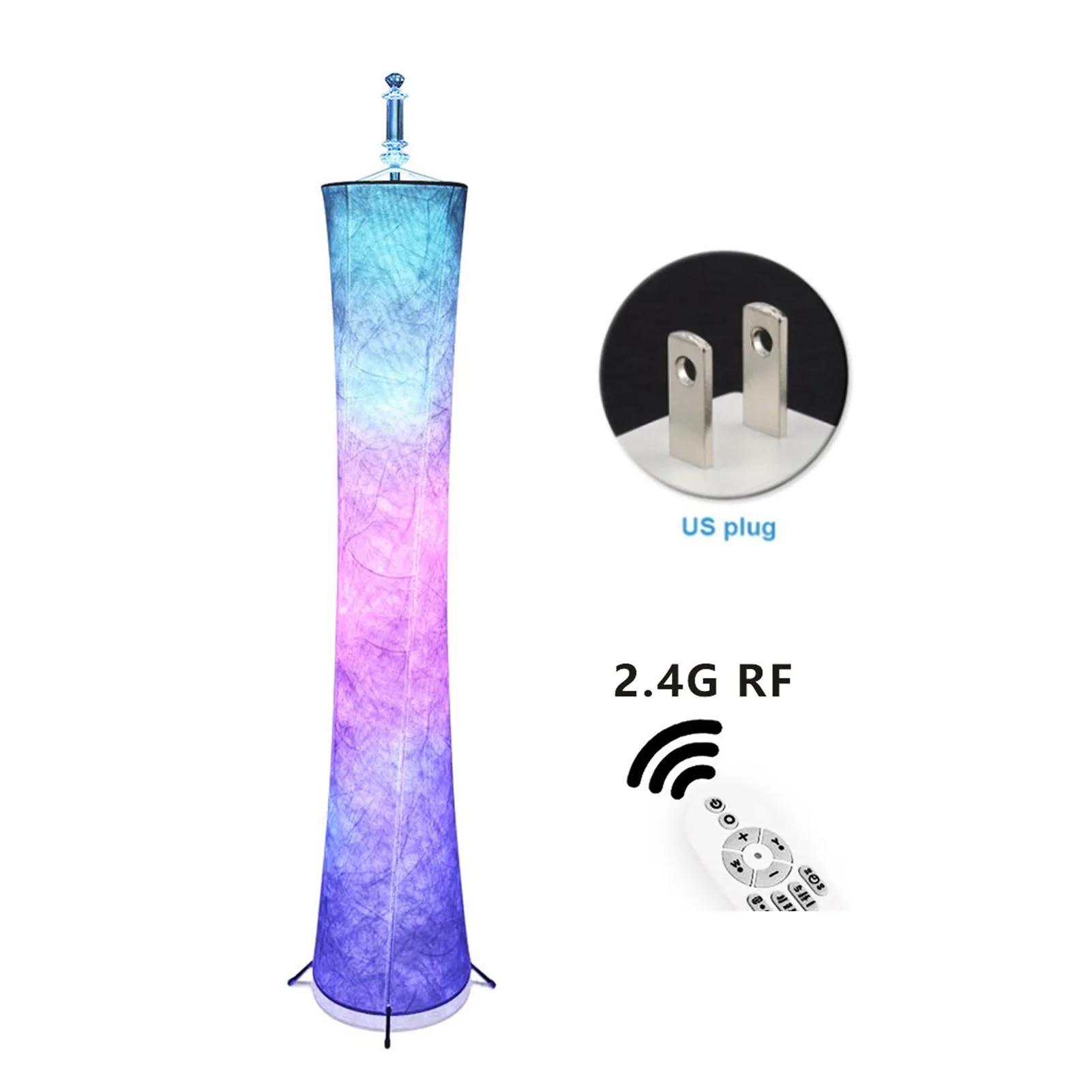 RGB Color Changing LED Floor Lamp Slim Waist Modern With Remote Control Hotel Party Atmosphere Timing Living Room Fabric Shade
RGB Color Changing LED Floor Lamp Slim Waist Modern With Remote Control Hotel Party Atmosphere Timing Living Room Fabric Shade