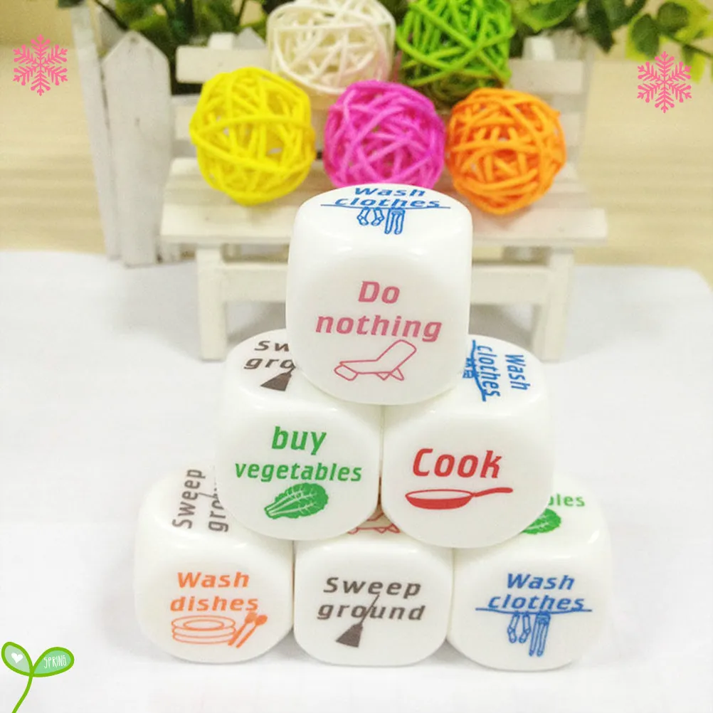 Novelty Dice Game Toy Cute Familiy Housework Dice Division of Housework Dice Funny Couples Families Game Dice Fun
Novelty Dice Game Toy Cute Familiy Housework Dice Division of Housework Dice Funny Couples Families Game Dice Fun
