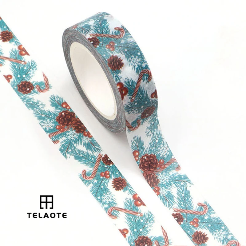 Pine Christmas Washi Tape for Kids Crafts Thick Washi Tape with Silver Texture Design Gift Wrapping Tape for Christmas Party
Pine Christmas Washi Tape for Kids Crafts Thick Washi Tape with Silver Texture Design Gift Wrapping Tape for Christmas Party