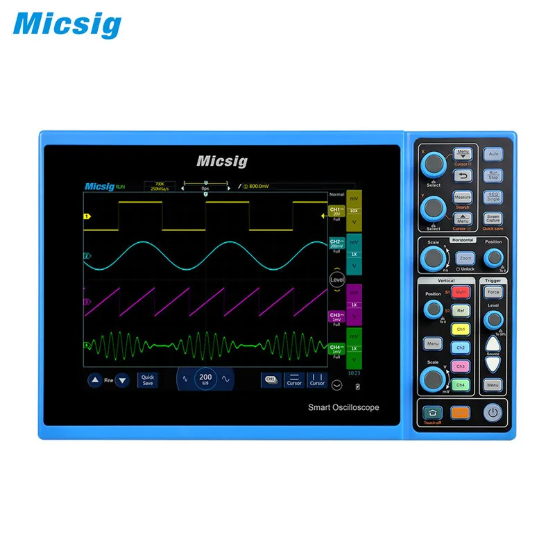 Micsig планшет осциллограф STO1104C плюс 100 МГц 4CH 1GSa хранения сенсорного экрана с