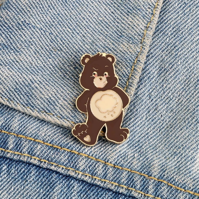 Брошь в виде медведя из денима, с эмалью
Брошь в виде медведя из денима, с эмалью