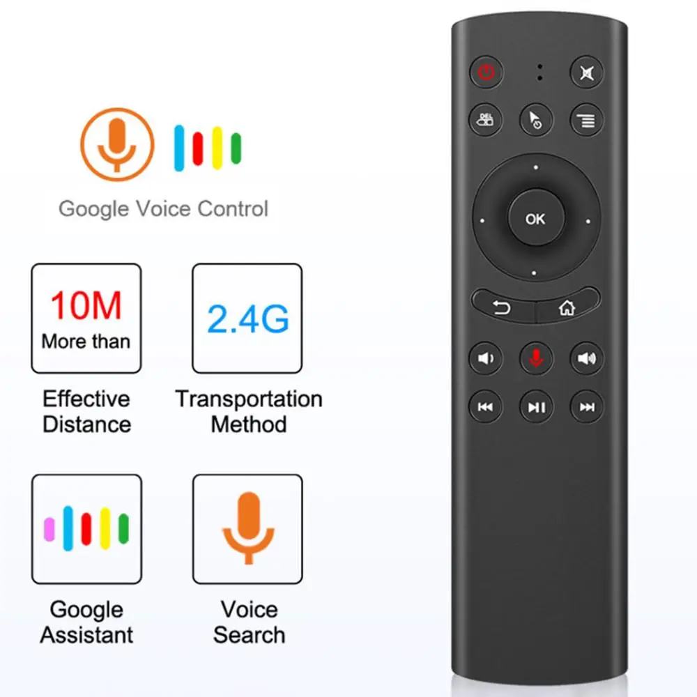 G20 G20S 2.4G Wireless Air Mouse Gyro Voice Remote Control Sensing Universal Mini Keyboard Remote Control for PC Android TV Box
G20 G20S 2.4G Wireless Air Mouse Gyro Voice Remote Control Sensing Universal Mini Keyboard Remote Control for PC Android TV Box