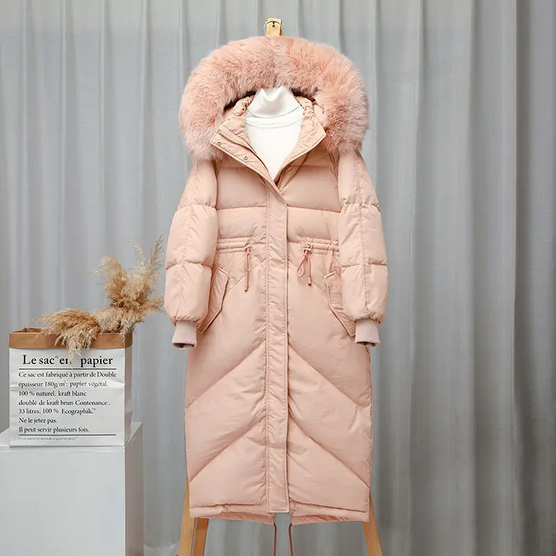 2020 New Winter 90% White Duck Down Parka Snow Women Warm Real Fox Fur Collar Hooded Long Thicken Jackets And Coats Down Outwear
2020 New Winter 90% White Duck Down Parka Snow Women Warm Real Fox Fur Collar Hooded Long Thicken Jackets And Coats Down Outwear