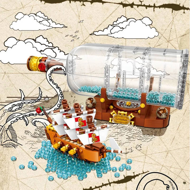 960pcs 21313 Ship In A Bottle Drifting Boats Building Blocks Brick Lepinblocks Children’s Educational Toys Christmas Gifts Boys
960pcs 21313 Ship In A Bottle Drifting Boats Building Blocks Brick Lepinblocks Children’s Educational Toys Christmas Gifts Boys
