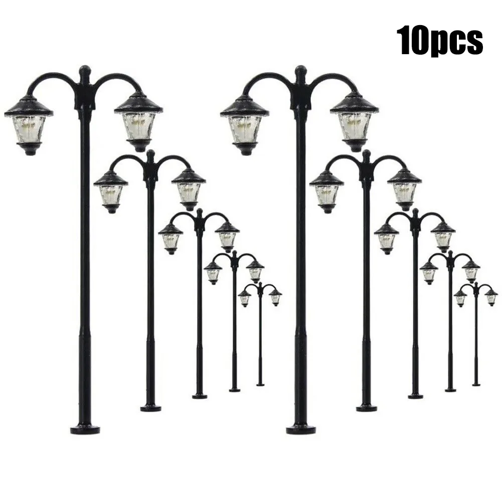 10 Complete Lamps LED Street Lamps H0 TT Parking Lights 6cm 2-Flame 12-19V Set 10 Pieces 100% Brand New And High Quality
10 Complete Lamps LED Street Lamps H0 TT Parking Lights 6cm 2-Flame 12-19V Set 10 Pieces 100% Brand New And High Quality
