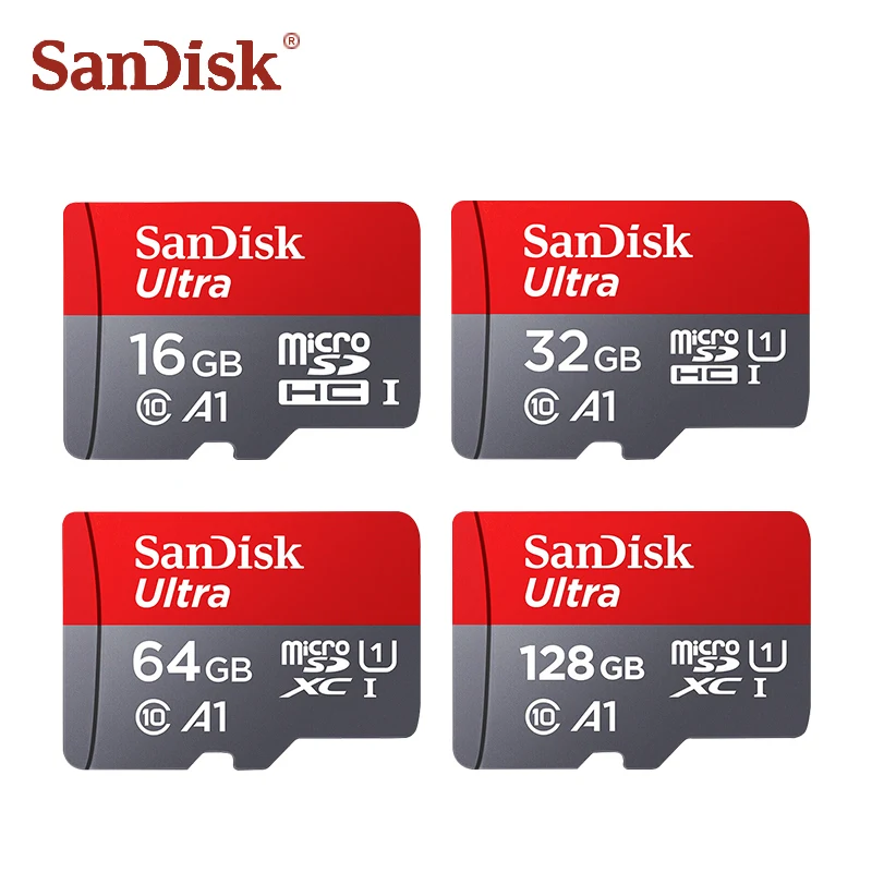 SanDisk карта памяти Micro SD класс 10 128 ГБ 32 64 16 ГБ|Карты памяти| |