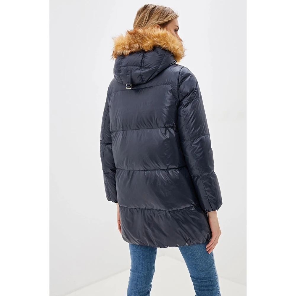 Down jacket with contrast lining and Silver Fox Baon B009570 | Женская одежда