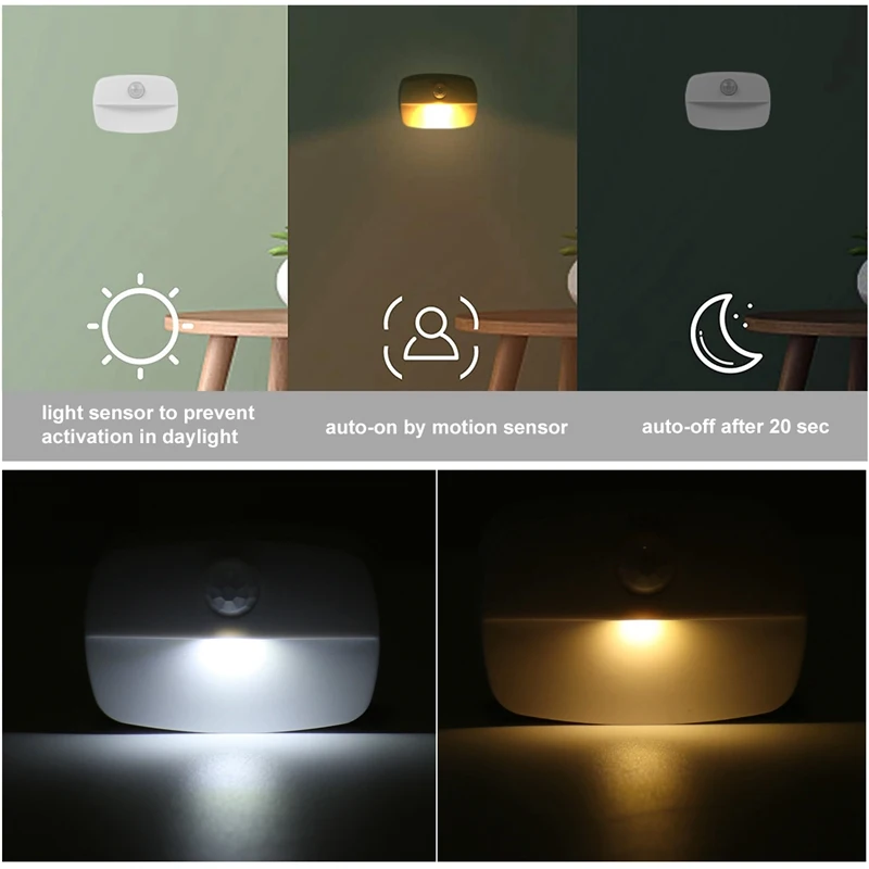 LED Motion Sensor Light Battery Operated Wireless Wall Lamp LED Night Light for Bedroom Closet LED Cabinet Door Light Nightlight
LED Motion Sensor Light Battery Operated Wireless Wall Lamp LED Night Light for Bedroom Closet LED Cabinet Door Light Nightlight