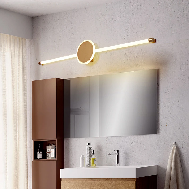 60-120cm Gold color Modern minimalist LED lamp bedside lamp led wall lamp bathroom light mirror light AC110~220V Led Wall Light
60-120cm Gold color Modern minimalist LED lamp bedside lamp led wall lamp bathroom light mirror light AC110~220V Led Wall Light