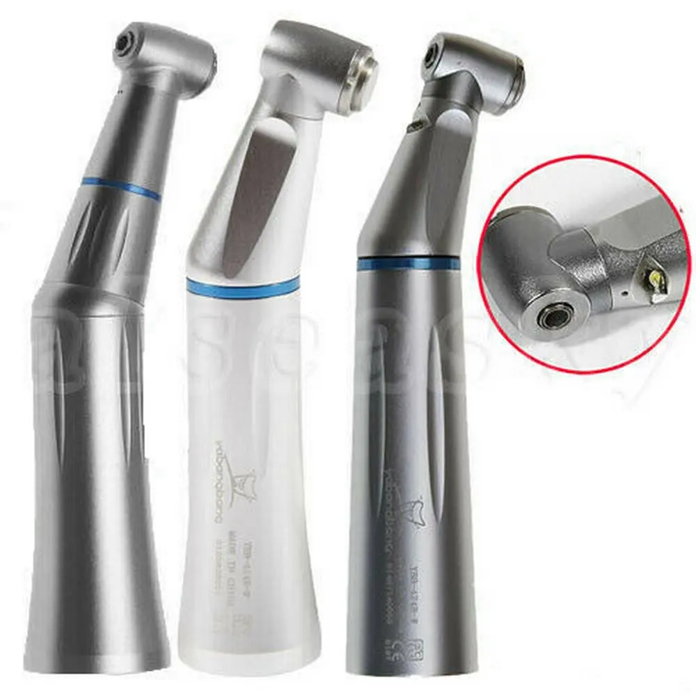 3 Types NSK Style 1:1 Ratio (LED E-generator) Dental Contra Angle low Speed Handpiece Inner Water Spray Push Button
3 Types NSK Style 1:1 Ratio (LED E-generator) Dental Contra Angle low Speed Handpiece Inner Water Spray Push Button