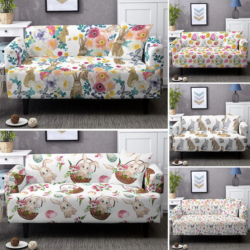 Elastic Sofa Covers For Living Room Happy Easter Rabbit L Shape Stretch Couch Cover Washable Dust-proof Slipcover Protectors
Elastic Sofa Covers For Living Room Happy Easter Rabbit L Shape Stretch Couch Cover Washable Dust-proof Slipcover Protectors