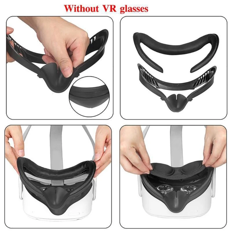 VR Lens Cover PU Eye Mask Cover Light Blocking Eye Cover Pad for Oculus Quest 2 VR Glasses Protective Mat
VR Lens Cover PU Eye Mask Cover Light Blocking Eye Cover Pad for Oculus Quest 2 VR Glasses Protective Mat