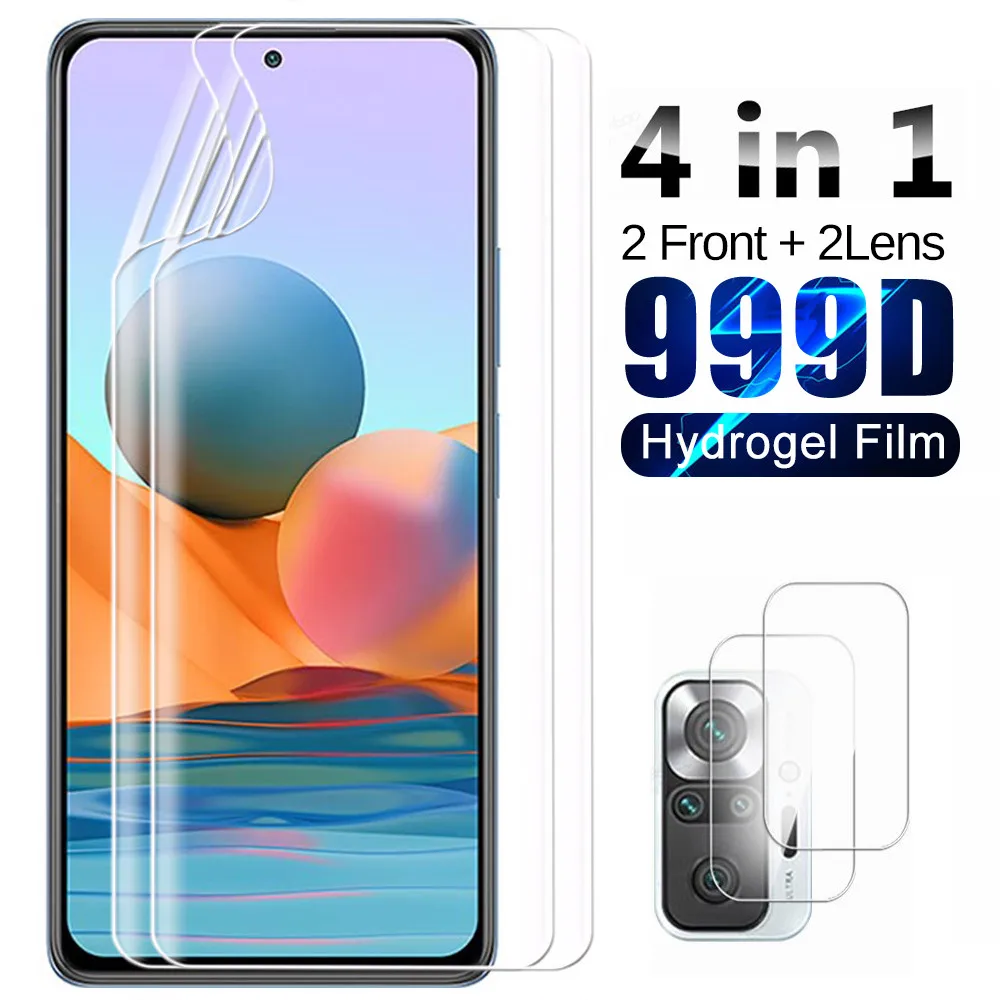 Защитная пленка для экрана камеры Xiaomi Redmi Note 10 Pro Гидрогелевая 10s 9 9s 9T 8T 8 A C 8A 9A 9C 7 7A