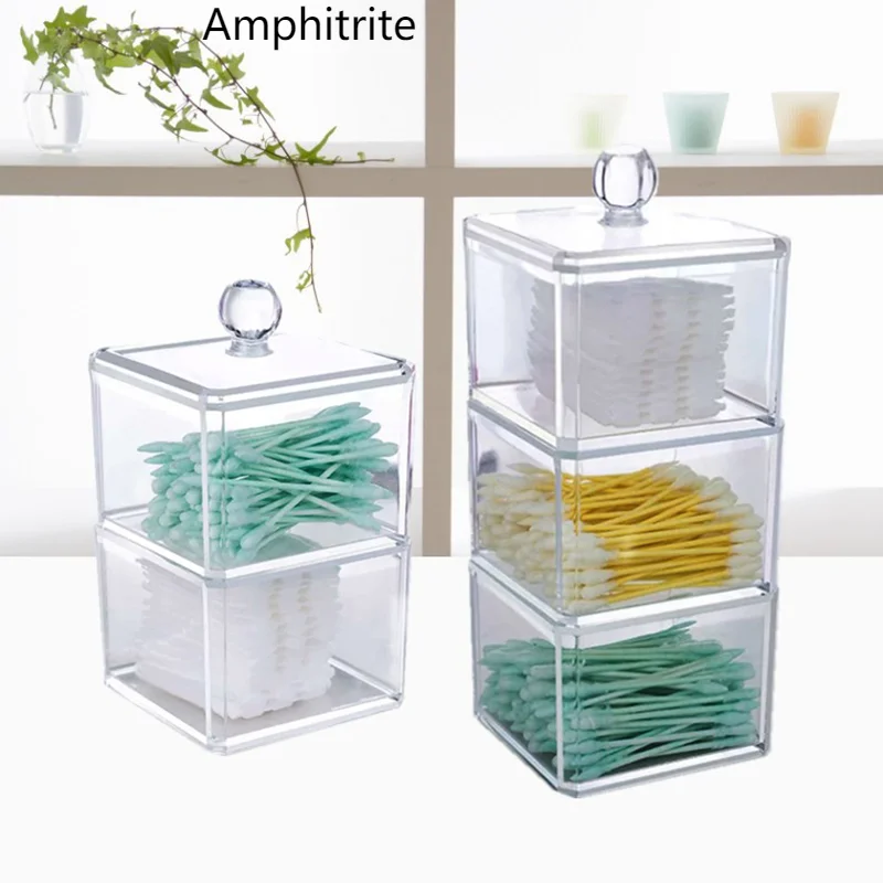 Acrylic Cosmetic Storage Box Make Up Organic Cotton Tuppers Cotton Pad Plastic Box Bathroom Accessories Three Layers Stackable
Acrylic Cosmetic Storage Box Make Up Organic Cotton Tuppers Cotton Pad Plastic Box Bathroom Accessories Three Layers Stackable