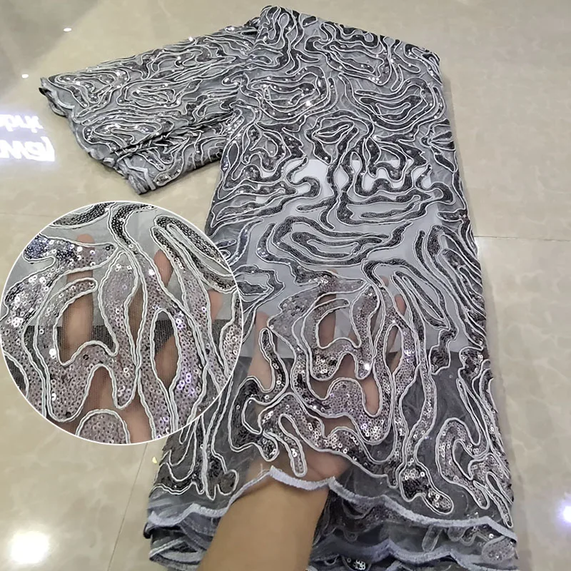 Bestway Luxury Sequin African Lace Fabric 2020 High Quality Rope Embroidery French Net Nigerian Lace Tailoring Material 5 Yards
Bestway Luxury Sequin African Lace Fabric 2020 High Quality Rope Embroidery French Net Nigerian Lace Tailoring Material 5 Yards