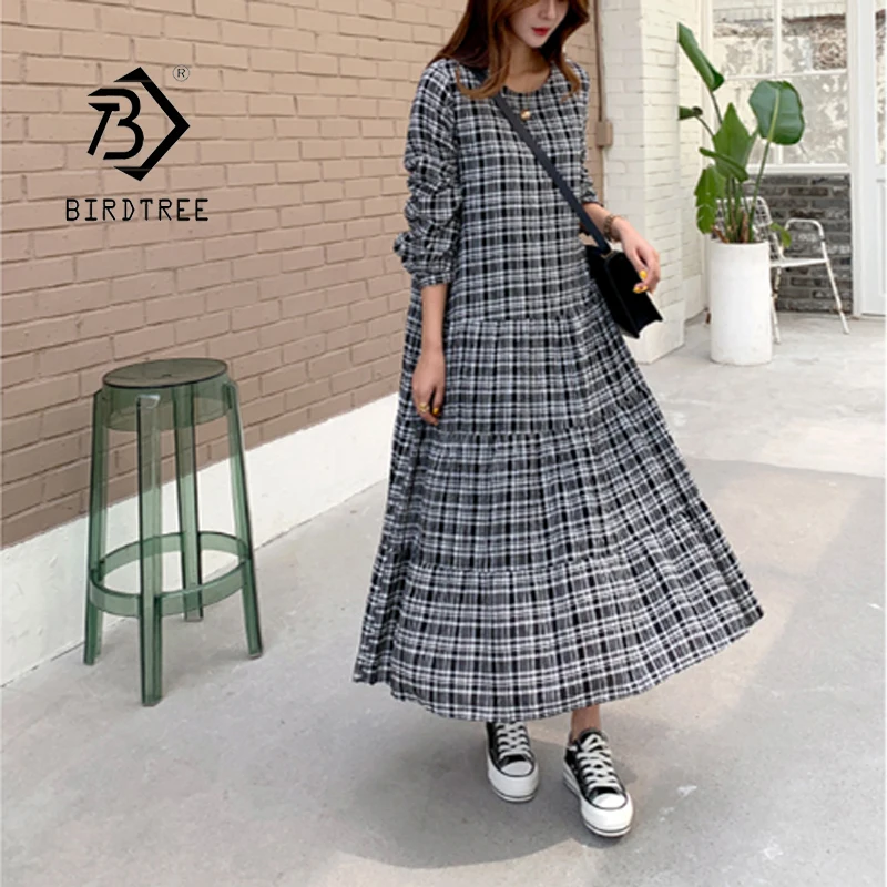 Plus Size 2019 Autumn New Women's A-Line Plaid Shirt Dresses Fashion Full Sleeve O-Neck Loose Midi Dress Sweet Style D18707X
Plus Size 2019 Autumn New Women's A-Line Plaid Shirt Dresses Fashion Full Sleeve O-Neck Loose Midi Dress Sweet Style D18707X