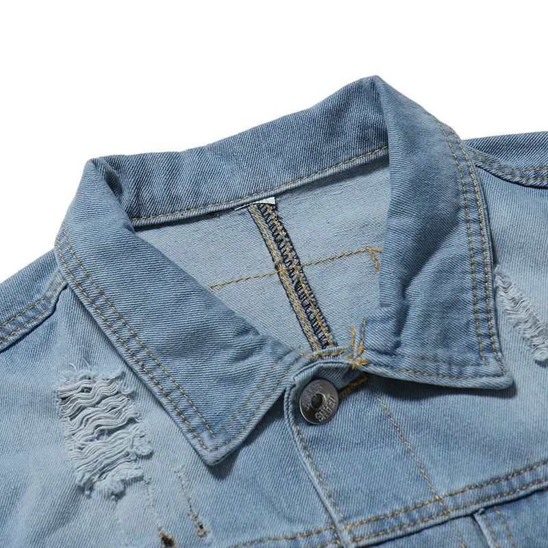 Autumn/Winter New Men's Classic Wash Hole Denim Vest Men's Casual Sleeveless Denim Vest Jacket Men Clothing Outerwear & Coats
Autumn/Winter New Men's Classic Wash Hole Denim Vest Men's Casual Sleeveless Denim Vest Jacket Men Clothing Outerwear & Coats