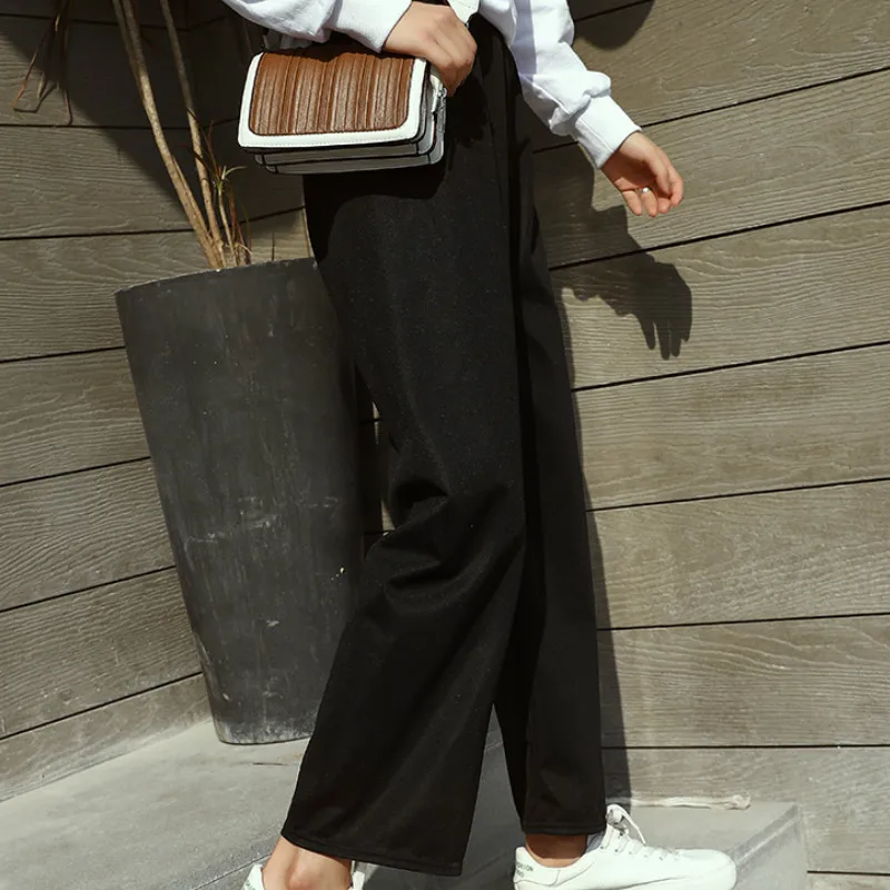 Брюки Женские однотонные простые свободные в Корейском стиле, базовые повседневные Модные шикарные штаны для отдыха в стиле Харадзюку
Брюки Женские однотонные простые свободные в Корейском стиле, базовые повседневные Модные шикарные штаны для отдыха в стиле Харадзюку