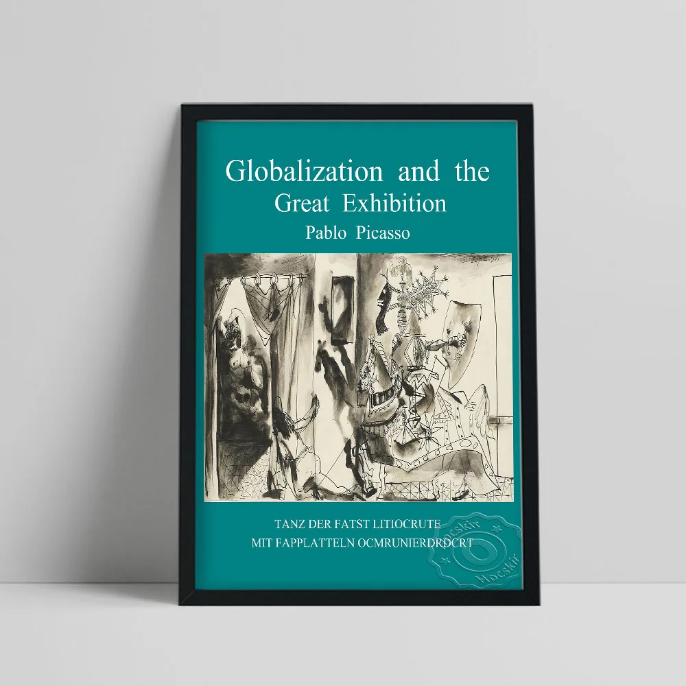 Pablo Picasso Globalization And The Great Exhibition Poster, Picasso Abstract Cubism Wall Painting, Vintage Sketch Wall Picture 
Pablo Picasso Globalization And The Great Exhibition Poster, Picasso Abstract Cubism Wall Painting, Vintage Sketch Wall Picture