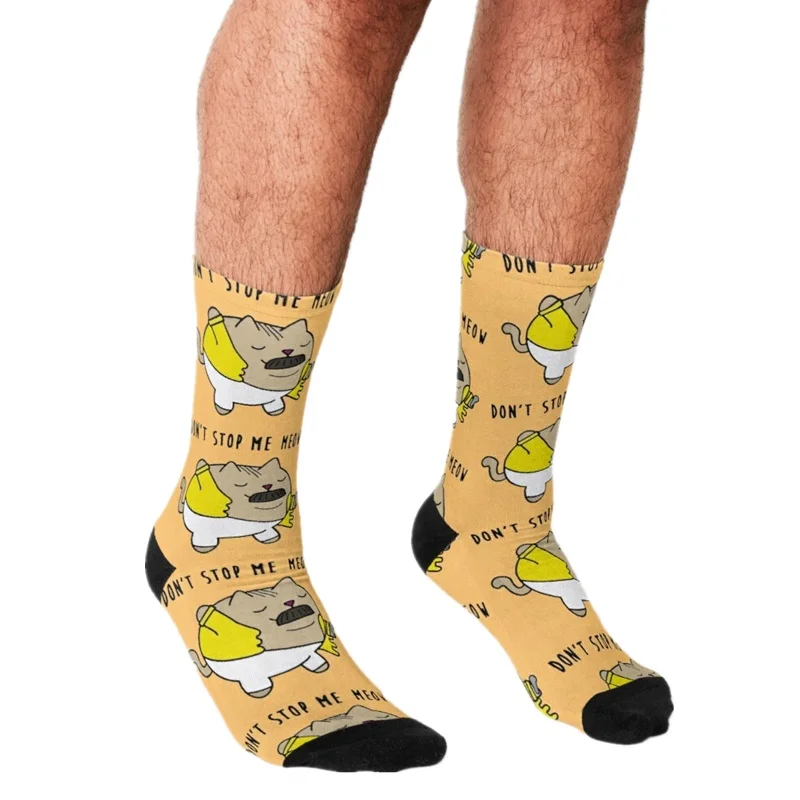 2021 Funny Men's socks Don´t stop me MEOW Pattern Printed hip hop Men Happy Socks cute boys street style Crazy Socks for men 
2021 Funny Men's socks Don´t stop me MEOW Pattern Printed hip hop Men Happy Socks cute boys street style Crazy Socks for men