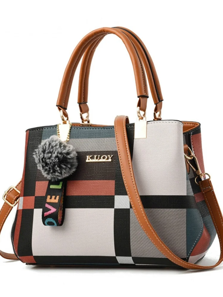 New Casual Plaid Shoulder Bag Fashion Stitching Wild Messenger Brand Female Totes Crossbody Bags Women Leather Handbag
New Casual Plaid Shoulder Bag Fashion Stitching Wild Messenger Brand Female Totes Crossbody Bags Women Leather Handbag