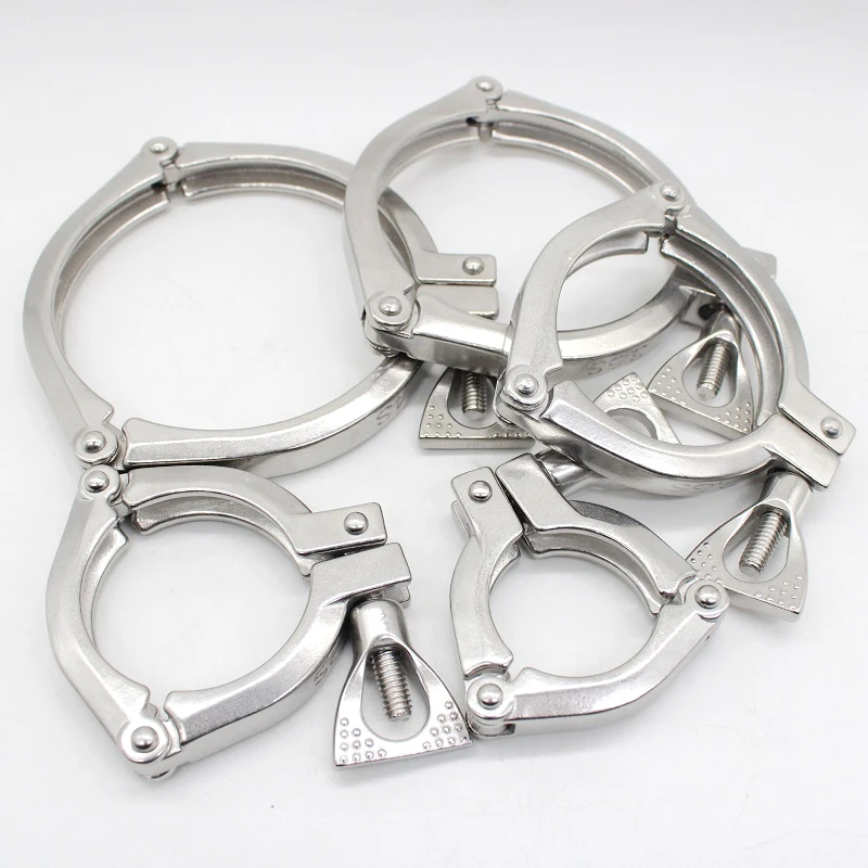 SAP 1.5" 2" 2.5" 3" 3.5" 4" 4.5" 304 Stainless Three Section Sanitary Tri-Clamp Fitting For Homebrew Beer
SAP 1.5" 2" 2.5" 3" 3.5" 4" 4.5" 304 Stainless Three Section Sanitary Tri-Clamp Fitting For Homebrew Beer
