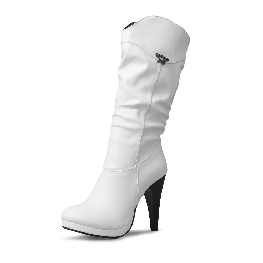 Boots children winter new women's shoes waterproof autumn and platform high heel shoes large size women's shoes