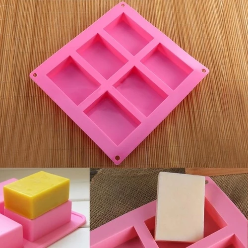 6-Cavity Rectangle Plain Basic Rectangle Soap DIY Mold Silicone Cake Soap Molds DIY Making Mould Tray For Homemade Craft
6-Cavity Rectangle Plain Basic Rectangle Soap DIY Mold Silicone Cake Soap Molds DIY Making Mould Tray For Homemade Craft