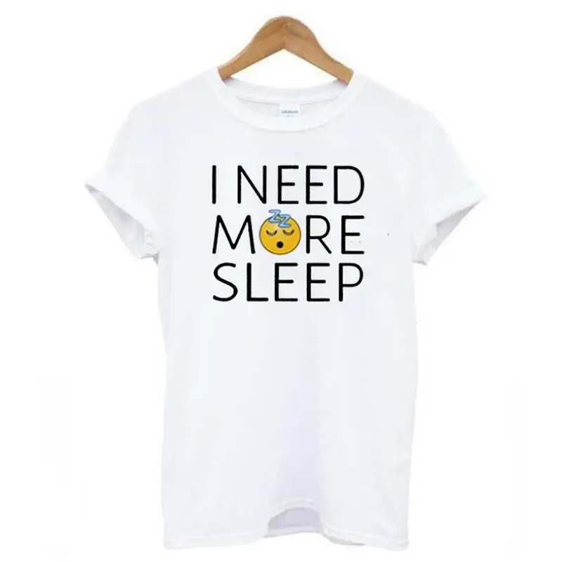 Футболка женская с надписью смешная Need More Sleep, повседневный топ с коротким рукавом, рубашка в стиле Харадзюку
Футболка женская с надписью смешная Need More Sleep, повседневный топ с коротким рукавом, рубашка в стиле Харадзюку