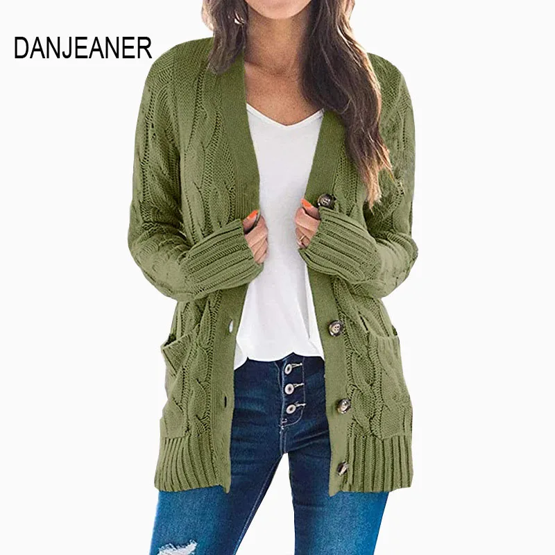 DANJEANER Women Sweaters 2020 Autumn Winter Fashion Women Cardigans Long Sleeve Button Sweater Female Casual Solid Long Cardigan
DANJEANER Women Sweaters 2020 Autumn Winter Fashion Women Cardigans Long Sleeve Button Sweater Female Casual Solid Long Cardigan