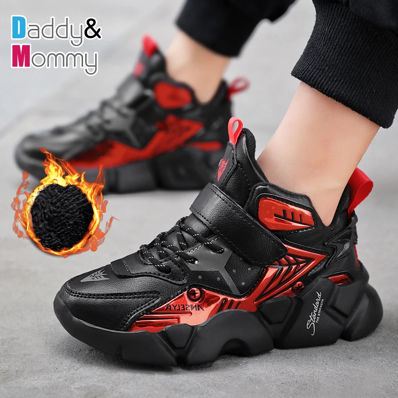 Fashion Winter Leather Kids Shoes Warm Plush Children's Sneakers Chunky Tennis Boys Sneakers Schools Shoes for Girls Waterproof
Fashion Winter Leather Kids Shoes Warm Plush Children's Sneakers Chunky Tennis Boys Sneakers Schools Shoes for Girls Waterproof