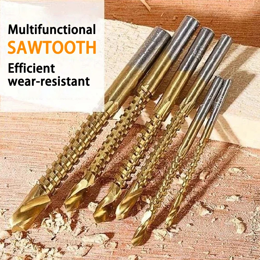 6pcs Cobalt Drill Bit Set Spiral Screw Metric Composite Tap Drill Bit Tap Twist Drill Bit Set Multi-function Metal Size 3-8mm
6pcs Cobalt Drill Bit Set Spiral Screw Metric Composite Tap Drill Bit Tap Twist Drill Bit Set Multi-function Metal Size 3-8mm
