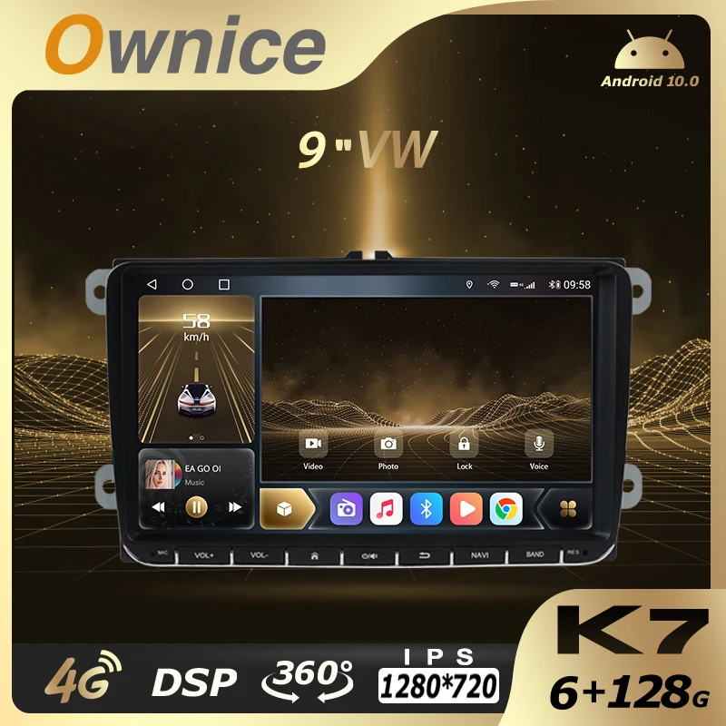 K7 Ownice Android 10.0 6G 128G Car Radio Stereo 360 Panorama for VW Golf Polo Passat skoda rapid octavia Head unit 8 Core 4G LTE
K7 Ownice Android 10.0 6G 128G Car Radio Stereo 360 Panorama for VW Golf Polo Passat skoda rapid octavia Head unit 8 Core 4G LTE