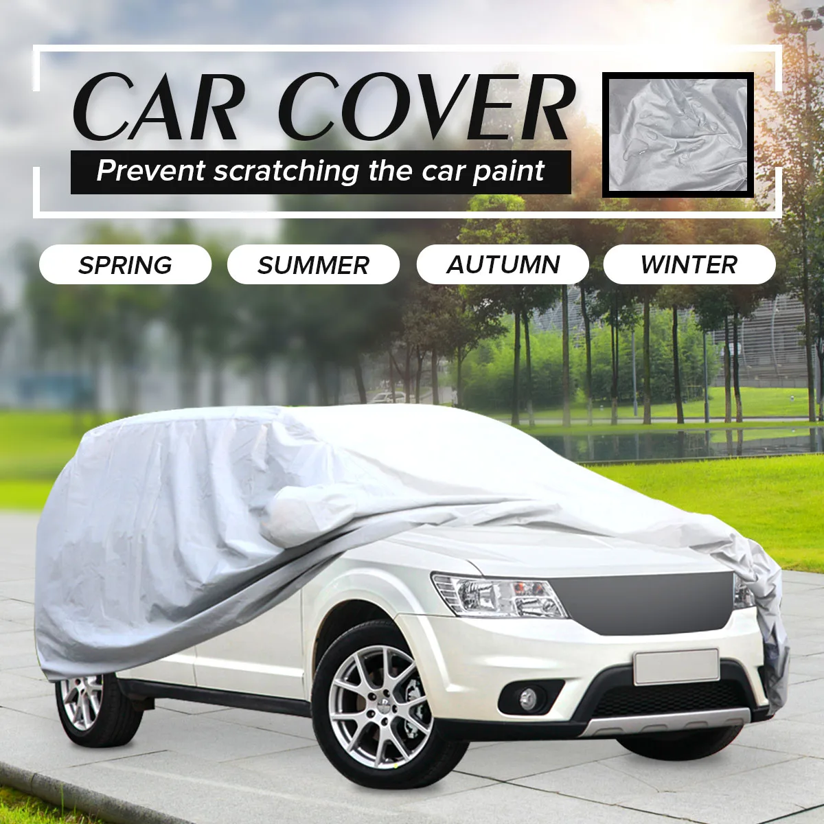 Car Cover L/XL Size SUV Full Car Covers Snow Ice Sun Rain Resistant Protection Waterproof Dustproof Outdoor Indoor
Car Cover L/XL Size SUV Full Car Covers Snow Ice Sun Rain Resistant Protection Waterproof Dustproof Outdoor Indoor