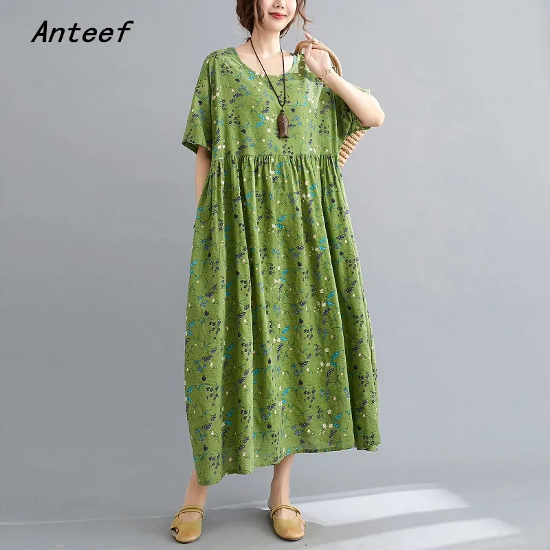 short sleeve oversized cotton vintage floral dresses for women casual loose long summer dress elegant clothes 2022 sundress
short sleeve oversized cotton vintage floral dresses for women casual loose long summer dress elegant clothes 2022 sundress