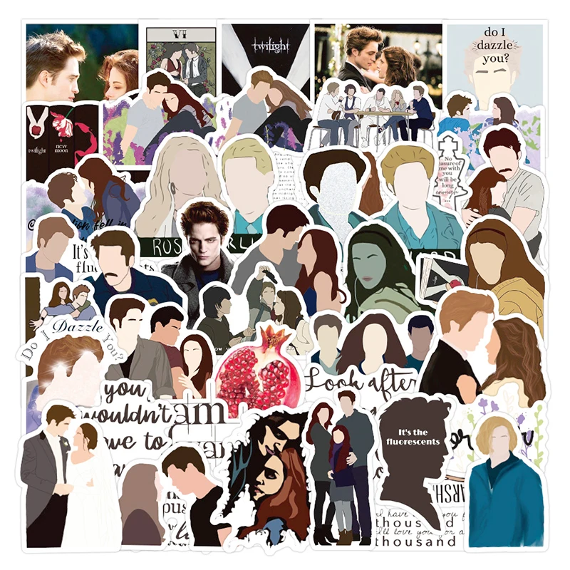 10/30/50pcs/bag The Twilight Saga Classic Movie Stickers For Luggage Gift Box Notebook c Decal Computer Refrigerator Skateboard
10/30/50pcs/bag The Twilight Saga Classic Movie Stickers For Luggage Gift Box Notebook c Decal Computer Refrigerator Skateboard
